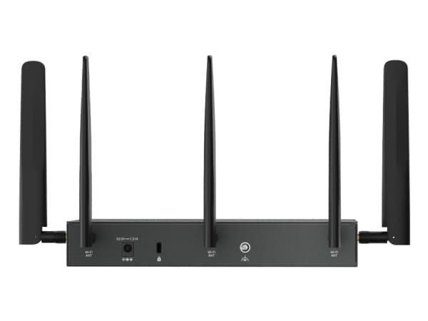 TP-Link ER706WP-4G, Dual-band (2,4 GHz / 5 GHz), Nätverksansluten (Ethernet), 4G, Svart, Desktop router