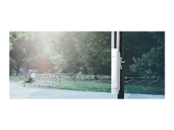 TP-Link Omada EAP110-Outdoor - Trådløst tilgangspunkt - 100Mb LAN - Wi-Fi - 2.4 GHz - veggmonterbar Hvit