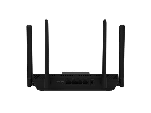 ASUS RT-BE50 BE3600, Wi-Fi 7 (802.11be), Dobbelbånd (2.4 GHz / 5 GHz), Ethernet/bredbåndsforbindelse, Sort, Frittstående router