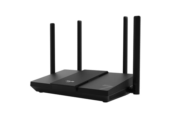 ASUS RT-BE50 BE3600, Wi-Fi 7 (802.11be), Dobbelbånd (2.4 GHz / 5 GHz), Ethernet/bredbåndsforbindelse, Sort, Frittstående router