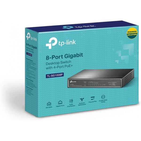 TP-LINK TL-SG1008P V4 -8-porttinen kytkin