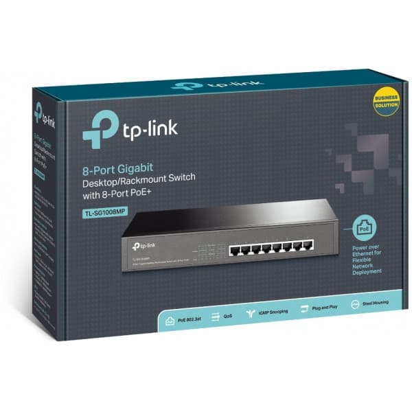 TP-LINK TL-SG1008MP - 8-portars switch