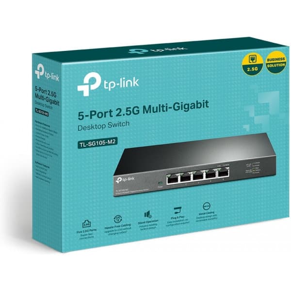 TP-Link TL-SG105-M2 2.5 Gigabit 5-porttinen kytkin