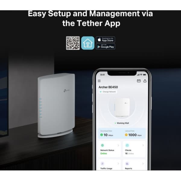 TP-LINK Archer BE450 Dual-Band WiFi 7 -reititin