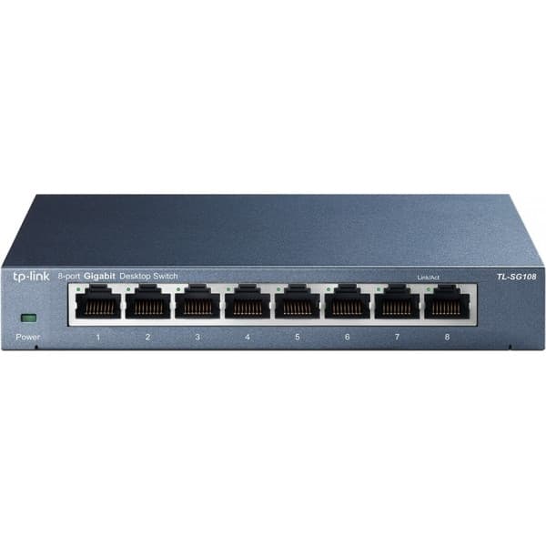 TP-LINK TL-SG108 -8-porttinen kytkin musta