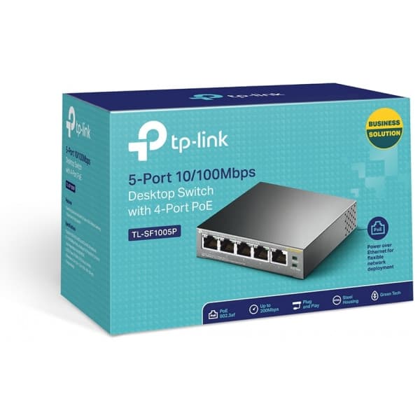 TP-LINK TL-SF1005P - 5-portars switch