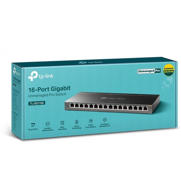 TP-LINK TL-SG116E - 16-portars switch