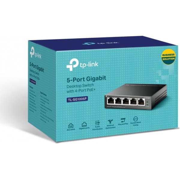 TP-LINK TL-SG1005P V2 - 5-portars switch