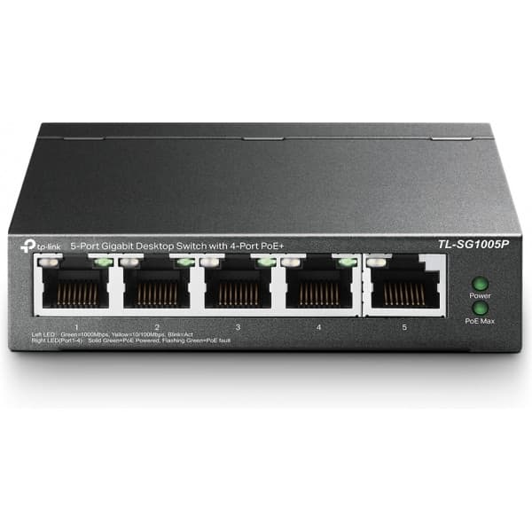 TP-LINK TL-SG1005P V2 - 5-portars switch