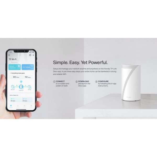 TP-LINK Deco BE85 Tri-Band WiFi 7 -Mesh-reititin