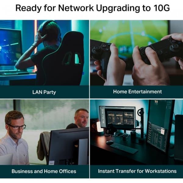 TP-LINK TL-SX105 - 5-portars Multi-Gigabit-switch