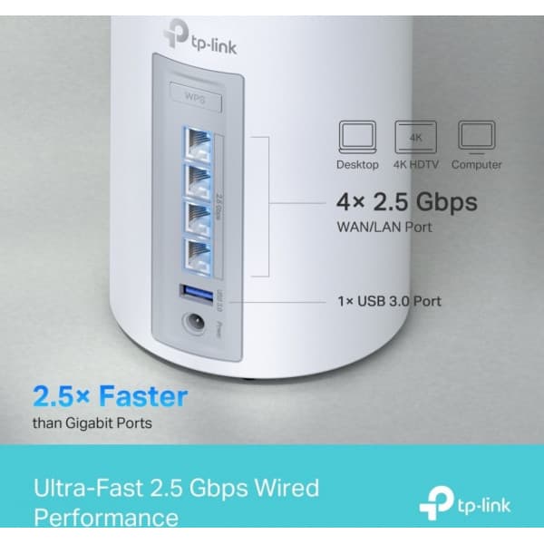 TP-LINK Deco BE65 Tri-Band WiFi 7 Mesh-system, 3-pack