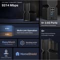 Miniatyrbild 6 av 9: TP-LINK Archer BE550 Tri-Band WiFi 7-router