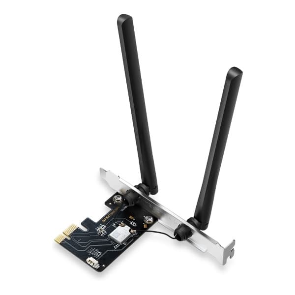 Mercusys AXE5400 Tri-band WiFi 6E PCI-E -adapteri ja Bluetooth 5.2 -sovitin