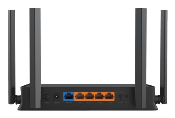 TP-LINK "BE3600 Dual-Band Wi-Fi 7 RouterSPEED: 688 Mbps at 2.4 GHz + 2882 Mbps at 5 GHz SPEC: 4× external Antennas, 2.