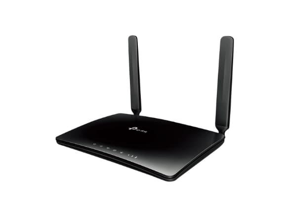TP-Link TL-MR6500v, Wi-Fi 4 (802.11n), Singel-band (2,4 GHz), Nätverksansluten (Ethernet), 3G, Svart, Bordsrouter