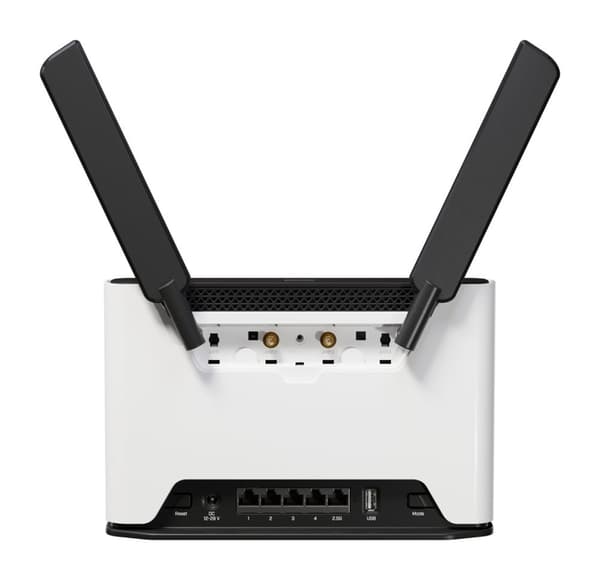 MikroTik Chateau LTE18 ax S53UG+5HaxD2HaxD-TC&amp;EG18-EA 802.11ax, 574 Mbit/s (2,4 GHz) / 1200 Mbit/s (5 GHz) Mbit/s, Ethernet LAN (RJ-45) portar 4,