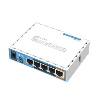 MikroTik RB952Ui-5ac2nD hAP ac lite 802.11ac 2.4/5.0 867 Mbit/s 10/100 Mbit/s Ethernet LAN (RJ-45) porte 5 MU-MiMO Ja PoE ind/ud