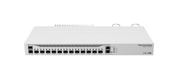 Mikrotik CCR2004-1G-12S+2XS router Totalt antal Ethernet-portar: 13; Arkitektur: ARM 64-bitars; CPU-kärnor: 4