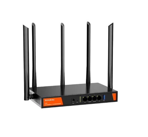 Tenda W30E AX3000 langaton reititin Gigabit Ethernet Dual-band (2.4 GHz / 5 GHz) Musta