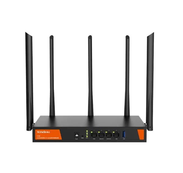 Tenda W30E AX3000 langaton reititin Gigabit Ethernet Dual-band (2.4 GHz / 5 GHz) Musta