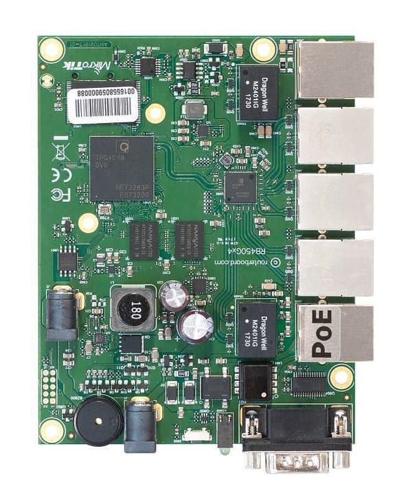 MikroTik RB450GX4 | Router | 5x RJ45 1000Mbps, 1x microSD
