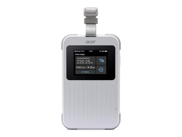 Acer - Mobilsone - 5G LTE - 3.27 Gbps - Wi-Fi 5, Wi-Fi 6, NFC - med 1 GB data