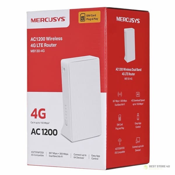 Mercusys MB130-4G LTE AC1200 -reititin