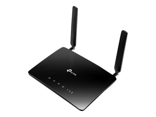 TP-Link Archer MR400 - V4 - trådløs ruter - WWAN 3-portssvitsj - Wi-Fi 5 - Dobbeltbånd Sort