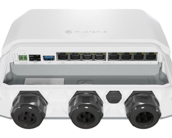 Mikrotik RB5009UPr+S+OUT kabelansluten router 2.5 Gigabit Ethernet, Gigabit Ethernet Vit