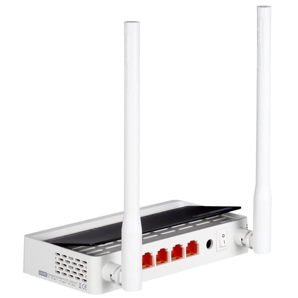 TOTOLINK N300RT langaton reititin Nopea Ethernet Yksikaistainen (2,4 GHz) Musta, Valkoinen