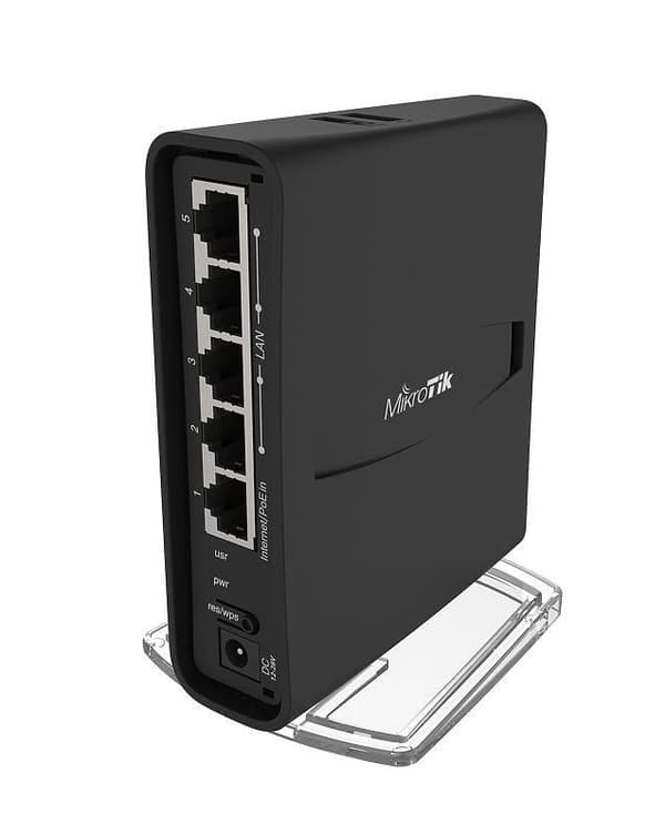 MikroTik hAP ac² WLAN-adgangspunkt, RBD52G-5HACD2HND-TC Sort