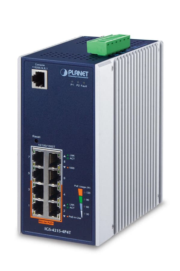 Planet IP30 Industrial L2/L4 4-porttia, IGS-4215-4P4T