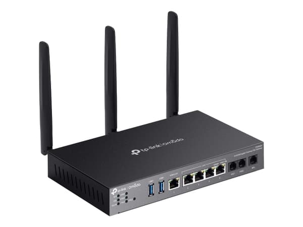TP-Link Omada DR3650V(EU), Wi-Fi 6 (802.11ax), Dobbelbånd (2.4 GHz / 5 GHz), Ethernet/bredbåndsforbindelse, ADSL, Sort, Frittstående router