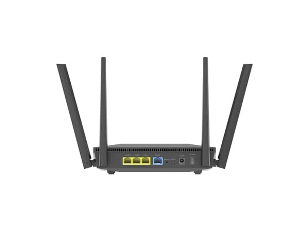 ASUS RT-AX52 Pro AX3000, Wi-Fi 6 (802.11ax), Dual-band (2,4 GHz / 5 GHz), Ethernet LAN, Sort, Bordplade router