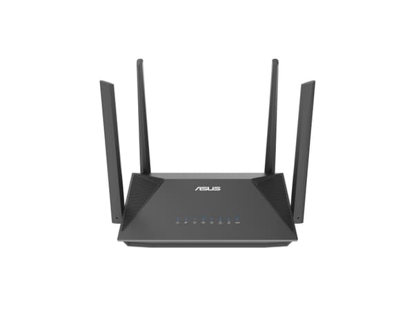 ASUS RT-AX52 Pro AX3000, Wi-Fi 6 (802.11ax), Dual-band (2,4 GHz / 5 GHz), Ethernet LAN, Sort, Bordplade router