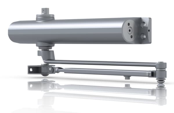Ubiquiti UACC-DoorCloser, Universell, Overflatemontert dørlukker (vanlig arm), Innerdør/ytterdør, Grå, 180°, Aluminium