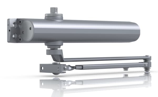 Ubiquiti UACC-DoorCloser, Universell, Overflatemontert dørlukker (vanlig arm), Innerdør/ytterdør, Grå, 180°, Aluminium