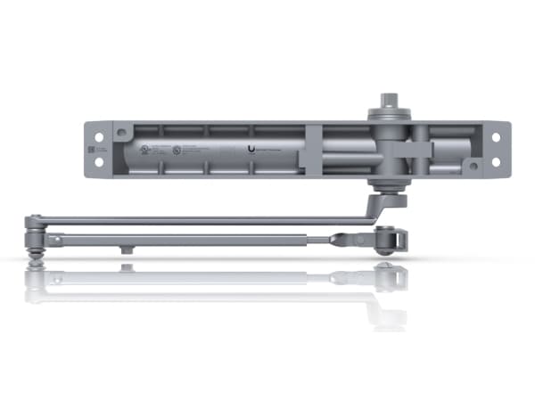 Ubiquiti UACC-DoorCloser, Universell, Overflatemontert dørlukker (vanlig arm), Innerdør/ytterdør, Grå, 180°, Aluminium