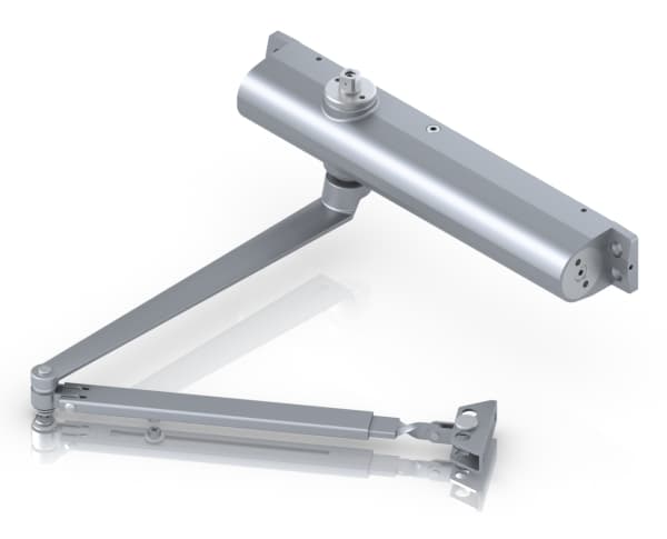 Ubiquiti UACC-DoorCloser, Universell, Overflatemontert dørlukker (vanlig arm), Innerdør/ytterdør, Grå, 180°, Aluminium