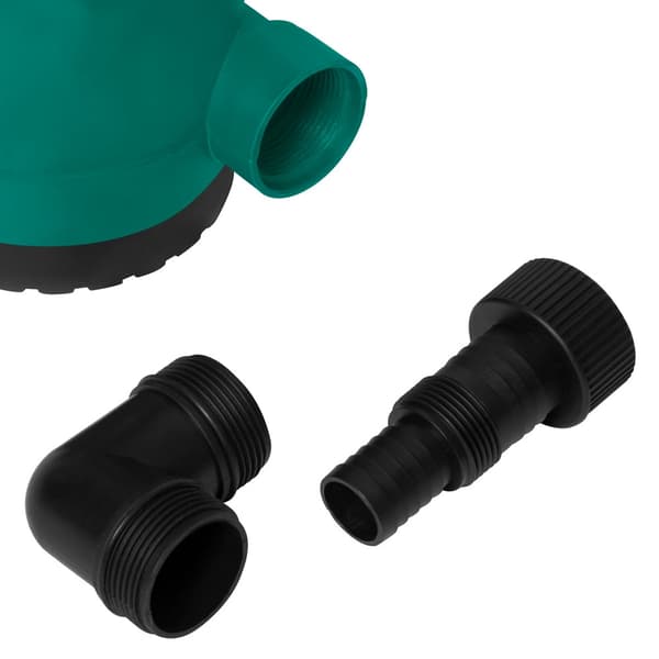 VONROC Dränkbar Pump 300W för Rent och Smutsigt Vatten – 6500L/H, Max Djup 7m, Flottör, 5mm Smutspartiklar