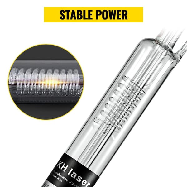 80W 1230mm CO2-laserrör, TEMOO-läge, speciell beläggningsteknik, lång livslängd, bred applikation