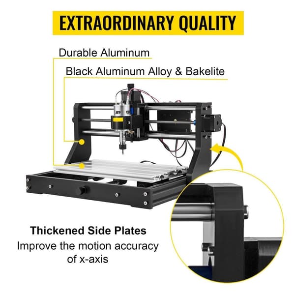 500MW Mini lasergraveringsmaskin, stor arbetsyta, 3-axlig, med offlinekontroll