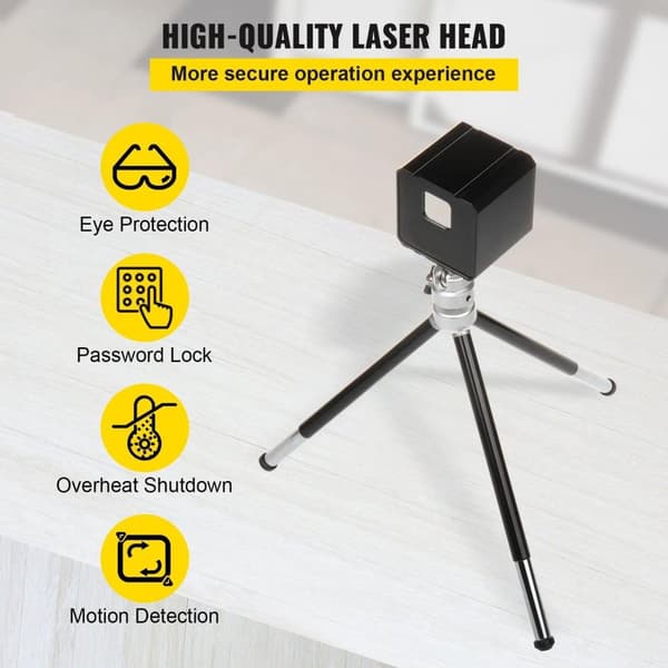 Kompakt högpresterande lasergraveringsmaskin med flera skydd, lätt att använda