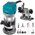Miniatyrbild 1 av 8: Kit 5, 800W 10000-30000RPM Elektrisk trimmer för träbearbetning med tillbehör, noggrann och flexibel, ergonomisk design, bred applikation