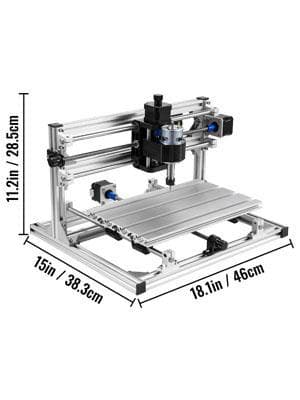 3-axlig CNC-graveringsmaskinsats med USB-port/GRBL-styrkort, stort arbetsområde, kraftfull motor, hög precision, enkel installation, bred applikation