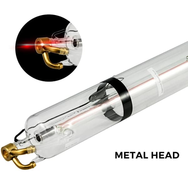100W CO2-laserrör och laserströmförsörjningssats, TEMOO och snabbresponsläge, stark skärförmåga,enkel kontroll,med öppen kretsskydd,bra kompatibilitet