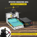Miniatyrbild 3 av 9: 300W 12000RPM 3-axlig CNC-graveringsmaskin med USB-port/ styrkort/offlinekontroll, stort arbetsområde, kraftfull motor, lättinstallerad
