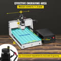Miniatyrbild 3 av 9: 300W 12000RPM 3-axlig CNC-graveringsmaskin med USB-port/ styrkort/offlinekontroll, 30x40x5,5 cm arbetsområde, kraftfull motor, lättinstallerad