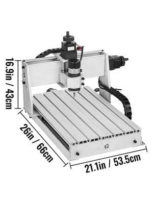300W 12000RPM 4-axlig CNC gravyrmaskin med USB-port/kontrollkort/offline-kontroller, stort arbetsområde, kraftfull motor, lättinstallerad